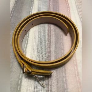 Canary yellow synthetic belt